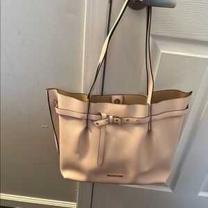 Michael Kors Pink Leather Tote Bag